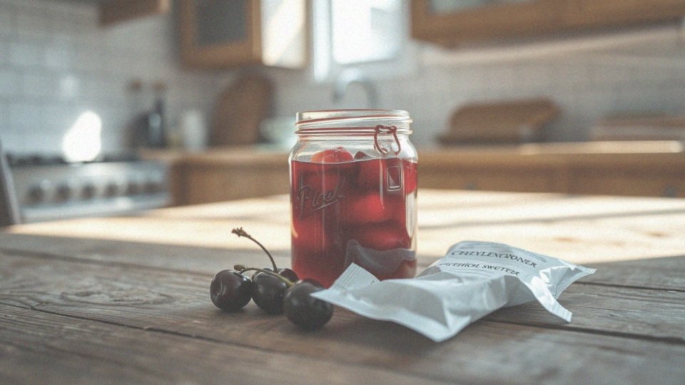 Czy frużelina wiśniowa jest słodzona cukrem?