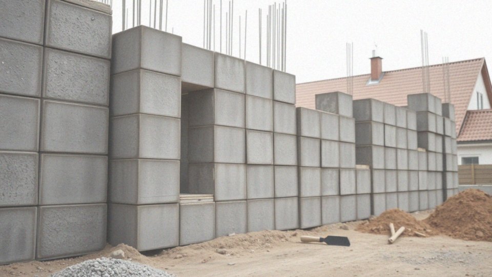 Jakie są właściwości bloczków betonowych przy budowie różnych typów ścian?
