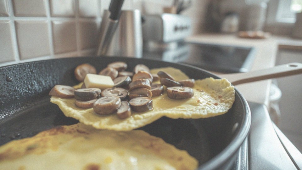 Jak przygotować omlet z pieczarkami w 5 minut?
