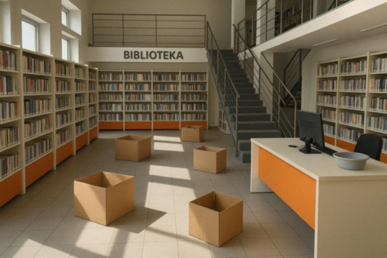 Wspólne czytanie w bibliotece z przedszkolakami w Gostyniu